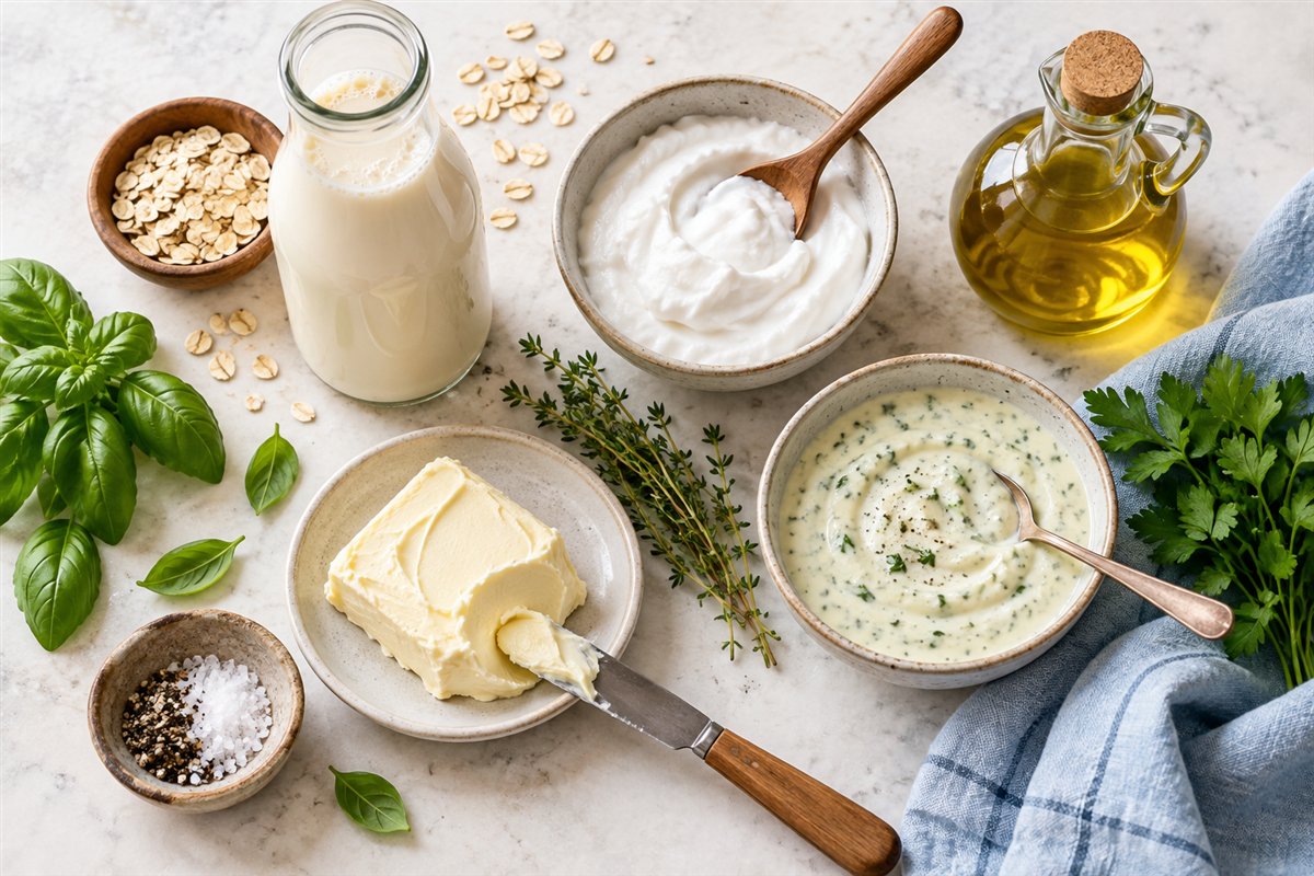 Dairy-free cooking ingredients and alternatives